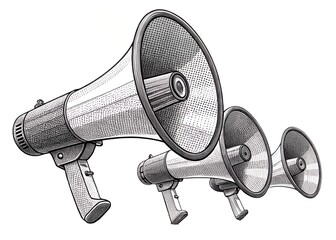  Megaphone and Loudspeakers - Announce and Broadcast