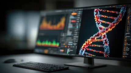 Bioinformatics software for analyzing complex biological data, including genomic sequences, protein structures, and gene expression, aiding in biotechnology and medical research.