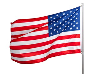 Obraz premium American flag waving in the wind (1)