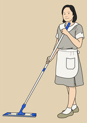 housekeeper woman