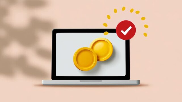 Digital currency reward for successful gamified learning. positive online experience for educational achievement