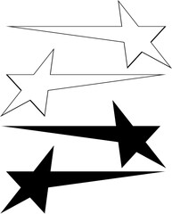 set of shooting star