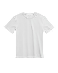 Plain white t-shirt on a transparent background
