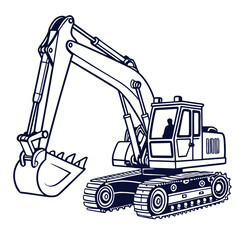 Excavator machine heavy equipment construction machinery