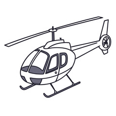 Helicopter with dark grey accents aircraft aviation