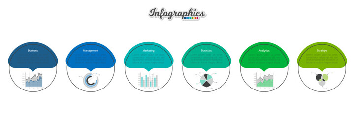 Infographic timeline template can be used for chart, diagram, web design, presentation, advertising, history