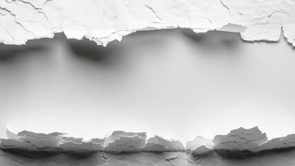 A piece of white paper with torn edges, suitable for creative or educational projects - Powered by Adobe