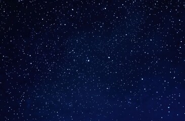 Vast Night Sky Filled with Bright Stars and Gentle Nebulae Over a Dark Blue Background for Astronomical and Cosmic Imagery