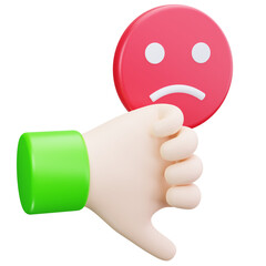 Thumb Down Red Face