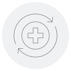 Fototapeta premium Recover icon, Recover Stronger Your Path to Healing, Bounce Back to Health with Confidence, vector