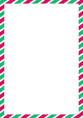 Christmas candy frame for decoration, greeting card, party poster, banner advertising, promotion, sale billboard, cinema, bar show, restaurant. vector 10 eps