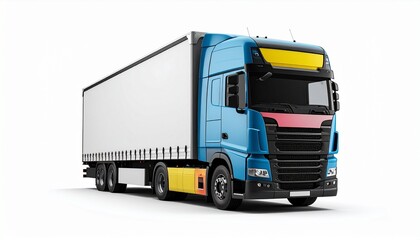 truck on white background