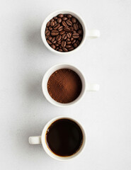Obraz premium cup of coffee with beans