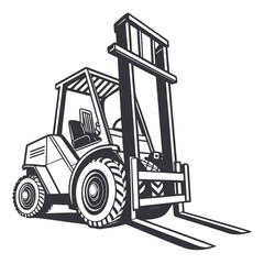 Industrial forklift truck heavy machinery vehicle
