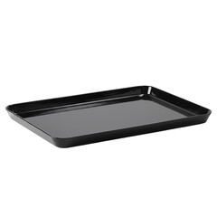 Rectangular Black Serving Tray: Elegant Presentation for Catering, Restaurants, and Events