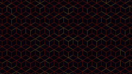 abstract background pattern design geometric texture dark 3d technology cube modern futuristic digital shape structure grid neon tech architecture