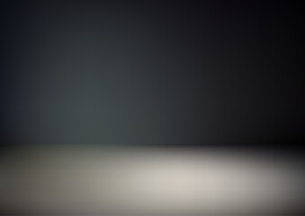 dark gray minimalist background with spotlight on floor modern empty interior wall design for product display template
