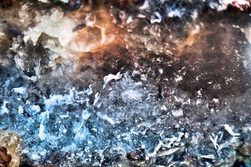 solar salt and brine macro surface