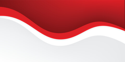 79th Indonesia Independence Day banner with red and white waving ribbon