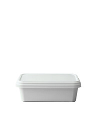 White rectangular container on a plain background (1)