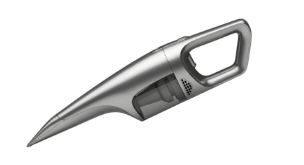 Handheld Vacuum Cleaner Silver Modern Portable Cordless Device