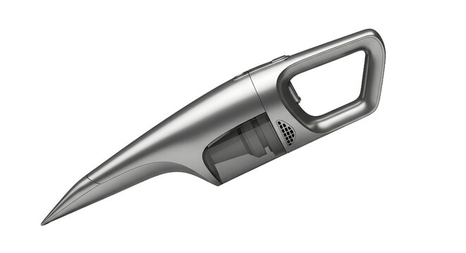 Handheld Vacuum Cleaner Silver Modern Portable Cordless Device