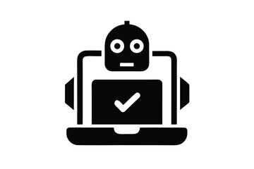 captcha verification vector icon