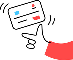 modern-minimalist-payment-card-and-currency-vector-illustration