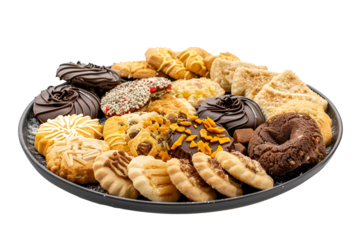 Assorted Delicious Cookies on a Plate A Sweet Treat