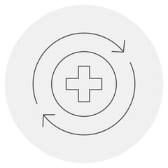 Obraz premium Recover icon, Recover Stronger Your Path to Healing, Bounce Back to Health with Confidence