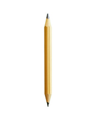 Yellow pencil on a white background for drawing