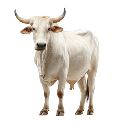 Naklejka premium cow on white background