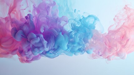 Fototapeta premium Pastel Ink Swirl in Water – Soft Dreamy Abstract Texture