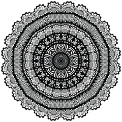 Floral henna or mehndi style mandala design. Traditional and Cultural Beautiful Mandala Pattern Design. 