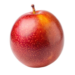 Ripe passion fruit with vibrant red and yellow hues isolated on a transparent background tropical exotic