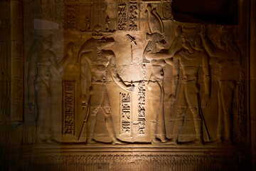 Hieroglyphs, Temple of Kom Ombo, Egypt