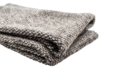 Soft Grey Knitted Fabric Texture Close Up