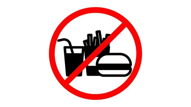 no food sign. No Food Or Drink sign. food and drink prohibited sign. No fast food sign. No fast food Sign Label Symbol. No eat or drink sign
