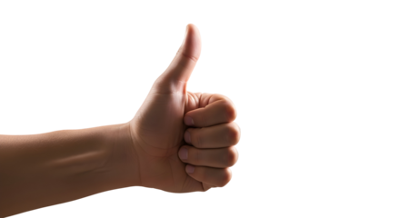 Thumbs up gesture