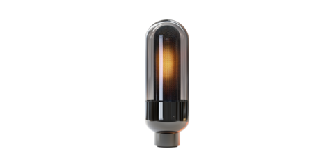 Modern Capsule-Shaped Led Light Bulb. Innovative Lighting Design For Energy Efficiency Isolated On Transparent Background