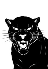 Obraz premium vector illustration of a panther 
