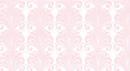 Elegant pink vintage pattern with ornate floral motifs and subtle background