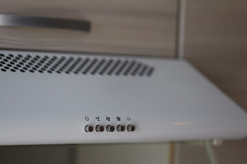 White stove top oven in a kitchen
