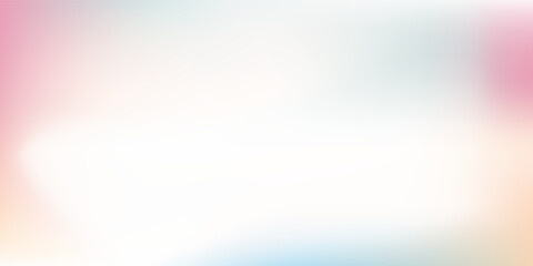 Abstract clear blue sky. Pastel rainbow. Light blue, pink and yellow art modern simple