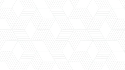 white hexagonal line background simple