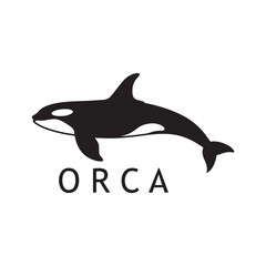 Orca Whale Mark with Emphasis on Bold Black Contrast
