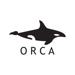 Orca Whale Mark with Emphasis on Bold Black Contrast
