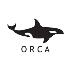 Orca Brand Identity Using Monochrome Graphic Techniques