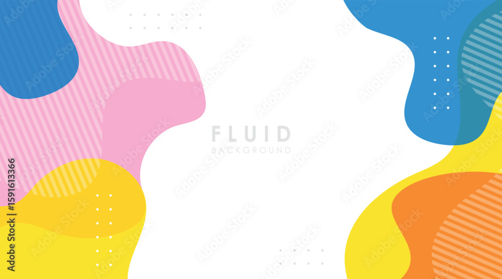 Fototapete abstract background gradient fluid shapes colorful vector design