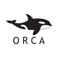 Obraz premium Orca Whale Representation for Modern Business Logo Design
